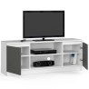 KOMODA RTV K140 2D 1P CLP BIAŁY / SZARY