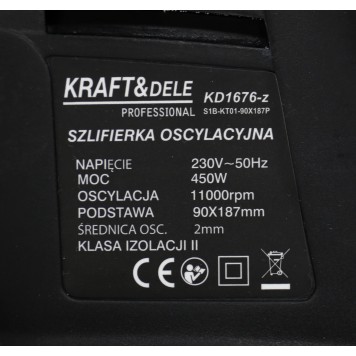 SZLIFIERKA OSCYLACYJNA KD1676-Z