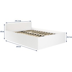 ŁÓŻKO PODNOSZONE CLP 100x200 OSKRZYNIA + STELAŻ SONOMA