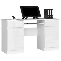 BIURKO CLP A5 2D 2SZ PK BIAŁY POŁYSK