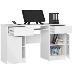 BIURKO CLP A5 2D 2SZ PK BIAŁY POŁYSK