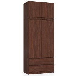 Nadstawka na szafę S 90 cm - wenge - 2 drzwi