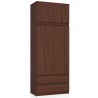 Nadstawka na szafę S 90 cm - wenge - 2 drzwi