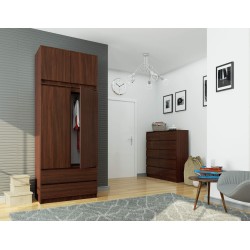 Nadstawka na szafę S 90 cm - wenge - 2 drzwi