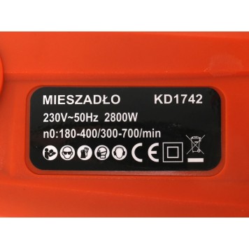 MIESZADŁO ELEKTRYCZNE DO ZAPRAW KLEJU 2800W KD1742
