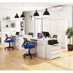 BIURKO CLP A5 2D 2SZ PK BIAŁY POŁYSK