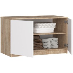 NADSTAWKA DO SZAFY S90 2D 2SZ CLP SONOMA / BIAŁA