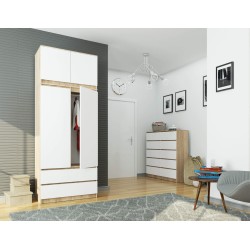 NADSTAWKA DO SZAFY S90 2D 2SZ CLP SONOMA / BIAŁA