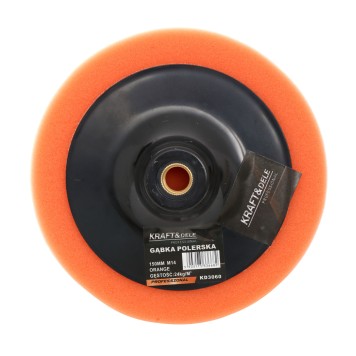 Gąbka polerska 150 mm pomarańczowa