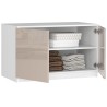 NADSTAWKA DO SZAFY S90 2D 2SZ CLP CAPUCINO POŁYSK