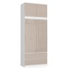 NADSTAWKA DO SZAFY S90 2D 2SZ CLP CAPUCINO POŁYSK