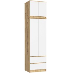 NADSTAWKA DO SZAFY S60 STAR DĄB ARTISAN / BIAŁA