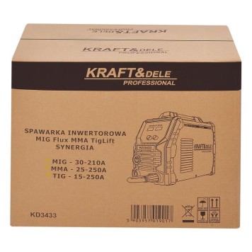 SPAWARKA INWERTOROWA MIG Flux MMA TigLift SYNERGIA 250A KD3433