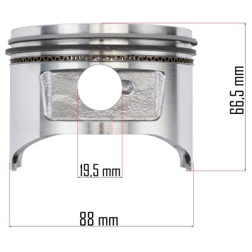 Tłok komplet do agregatu PM-AGR-6500/7500-TK