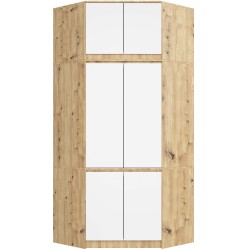 NADSTAWKA DO SZAFY S100 DĄB ARTISAN / BIAŁA