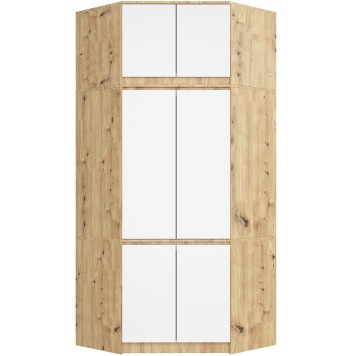 NADSTAWKA DO SZAFY S100 DĄB ARTISAN / BIAŁA