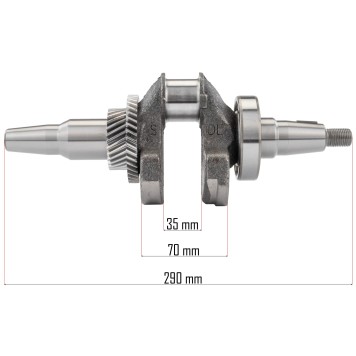 Wał korbowy do agregatu PM-AGR-6500/7500-WK