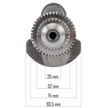 Wał korbowy do agregatu PM-AGR-6500/7500-WK