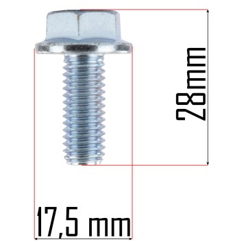 Śruba mocująca nóż do kosiarki elektrycznej RTKSE0027-SR
