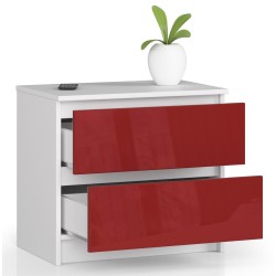KOMODA K60 2SZ CLP CZERWONY POŁYSK