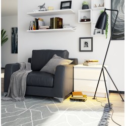 KOMODA K60 2SZ CLP BIAŁY POŁYSK