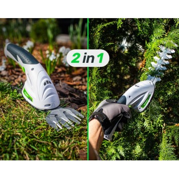Mini Taille-haies et coupe-herbe sans fil Wuber 7,2 V