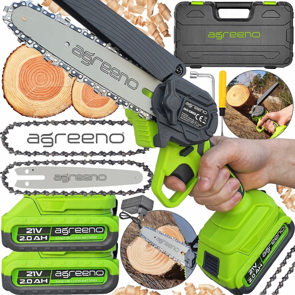 Set tronçonneuse batterie 21V 15cm 2x 2Ah Set tronçonneuse batterie 21V 15cm 2x 2Ah