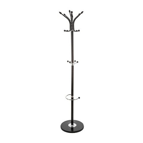 Porte manteaux parapluies 12 tiges 182 X 37 cm noir
