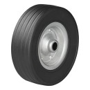 Roulette roue jockey jante métal avec pneu caoutchouc 220 x 65 mm 300 kg