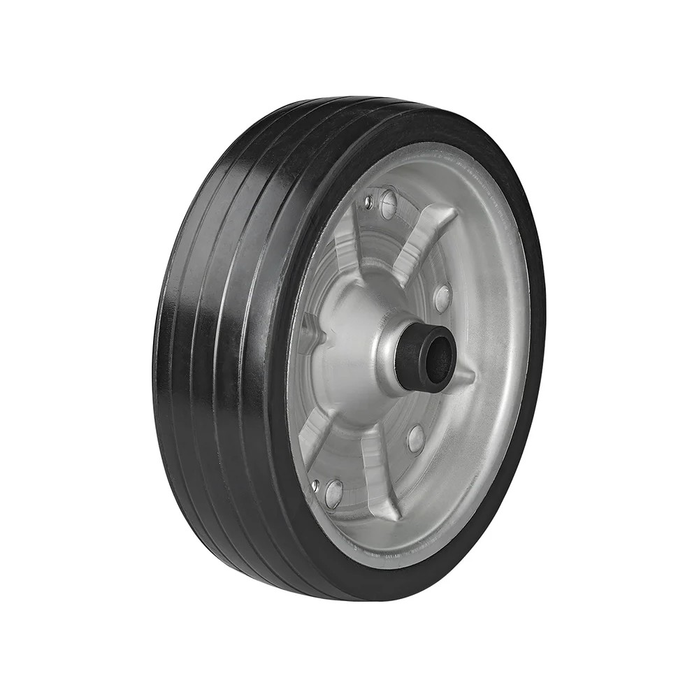 Roulette roue jockey jante métal grande avec pneu caoutchouc 220 x 65 mm 500 kg Roulette roue jockey jante métal grande avec pneu caoutchouc 220 x 65 mm 500 kg