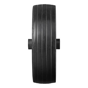Roulette roue jockey jante métal grande avec pneu caoutchouc 220 x 65 mm 500 kg