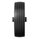 Roulette roue jockey jante métal grande avec pneu caoutchouc 220 x 65 mm 500 kg