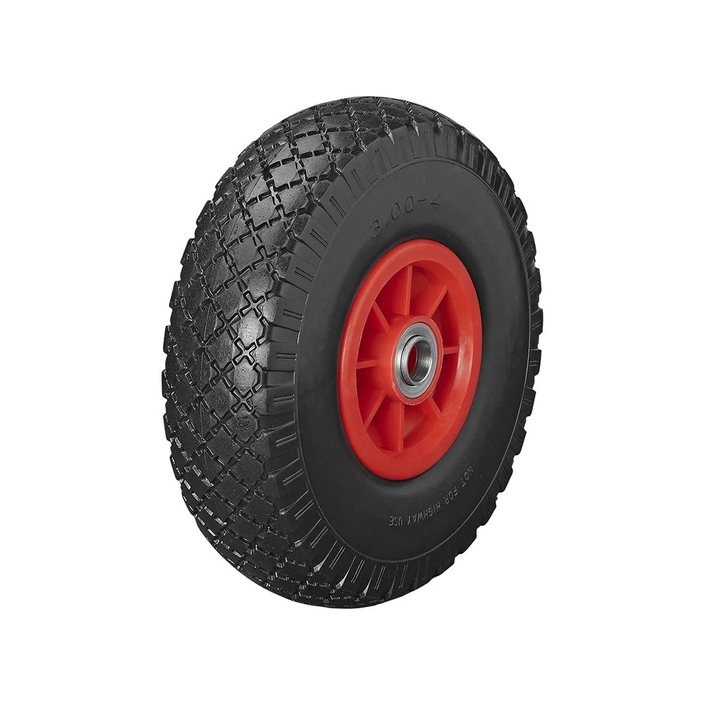 Roulette roue jockey jante plastique avec pneu PU 260x85mm