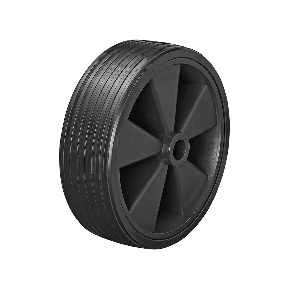 Roulette roue jockey jante plastique avec pneu caoutchouc 220x70mm