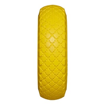 Roue PU avec jante plastique 10" 3.00-4