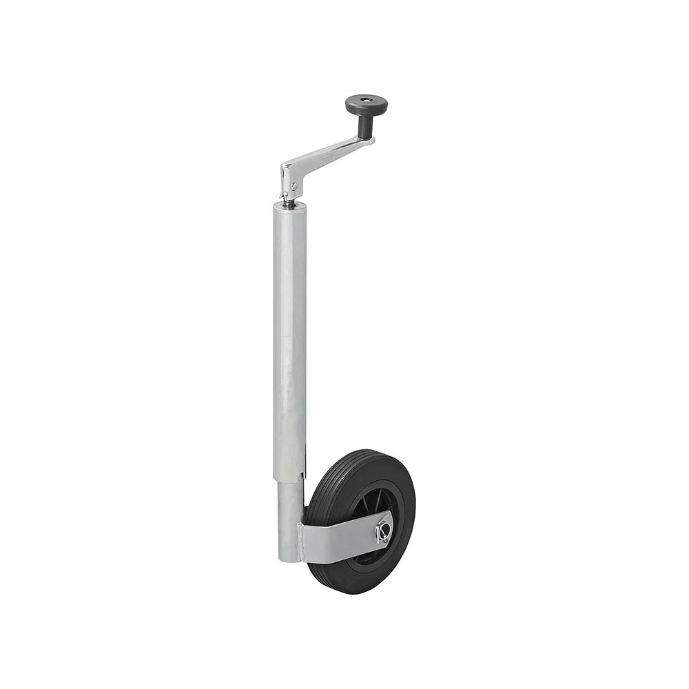 Roue jockey 35mm jante plastique avec pneu caoutchouc 160x40mm