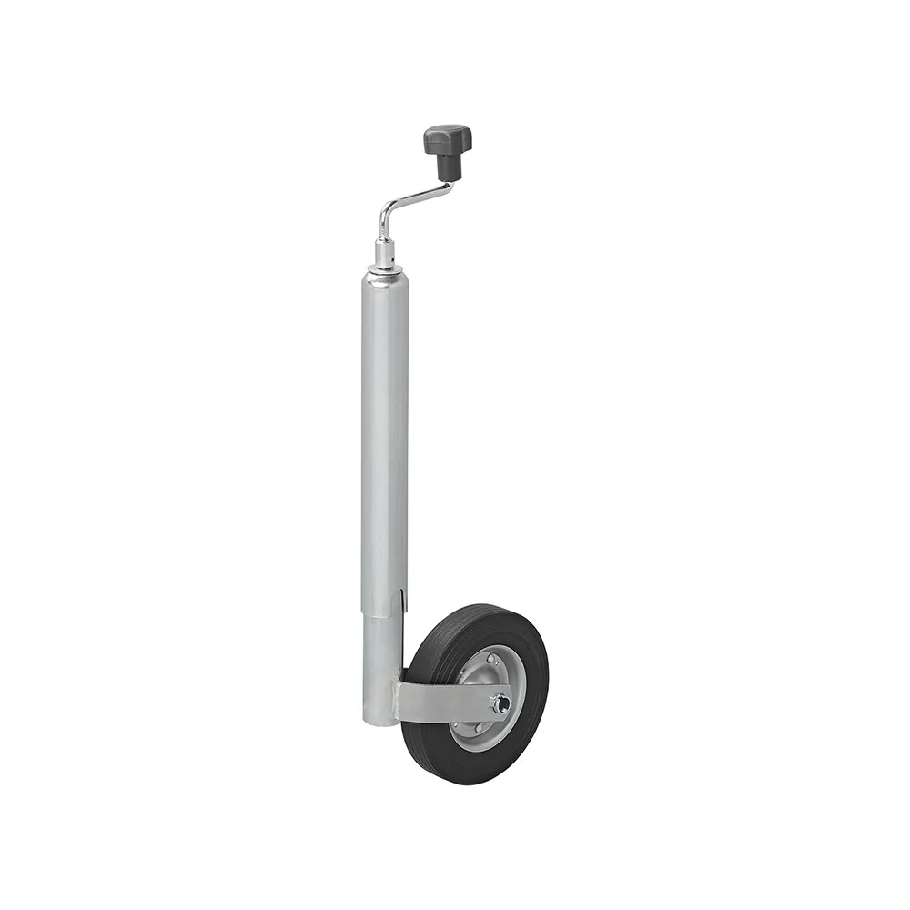 Roue jockey 48mm jante métal avec pneu caoutchouc 200x50mm Roue jockey 48mm jante métal avec pneu caoutchouc 200x50mm