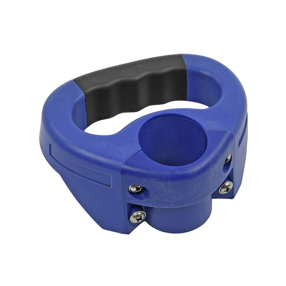 Poignée de manoeuvre bleu pour roue jockey de 48mm