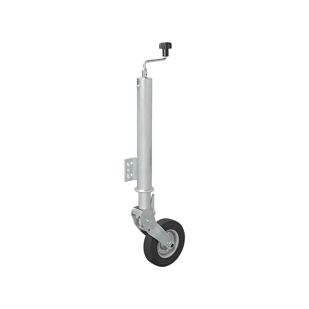 Roue jockey 60mm jante métal avec pneu caoutchouc 200x60mm pliable Roue jockey 60mm jante métal avec pneu caoutchouc 200x60mm pliable