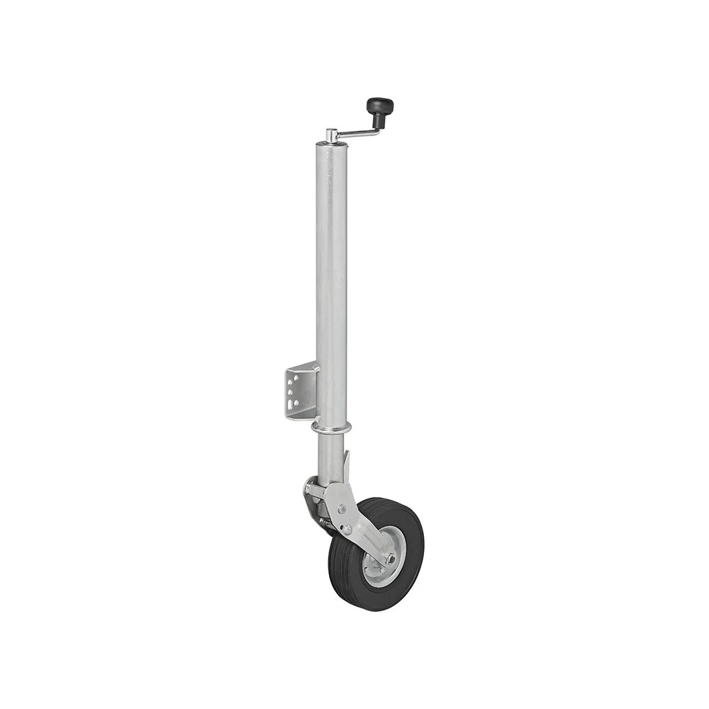 Roue jockey 570/60 mm jante métal avec pneu caoutchouc 220x65mm pliable 300 kg