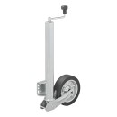 Roue jockey 570/60 mm jante métal grande avec pneu caoutchouc 220 x 65 mm pliable 300 kg
