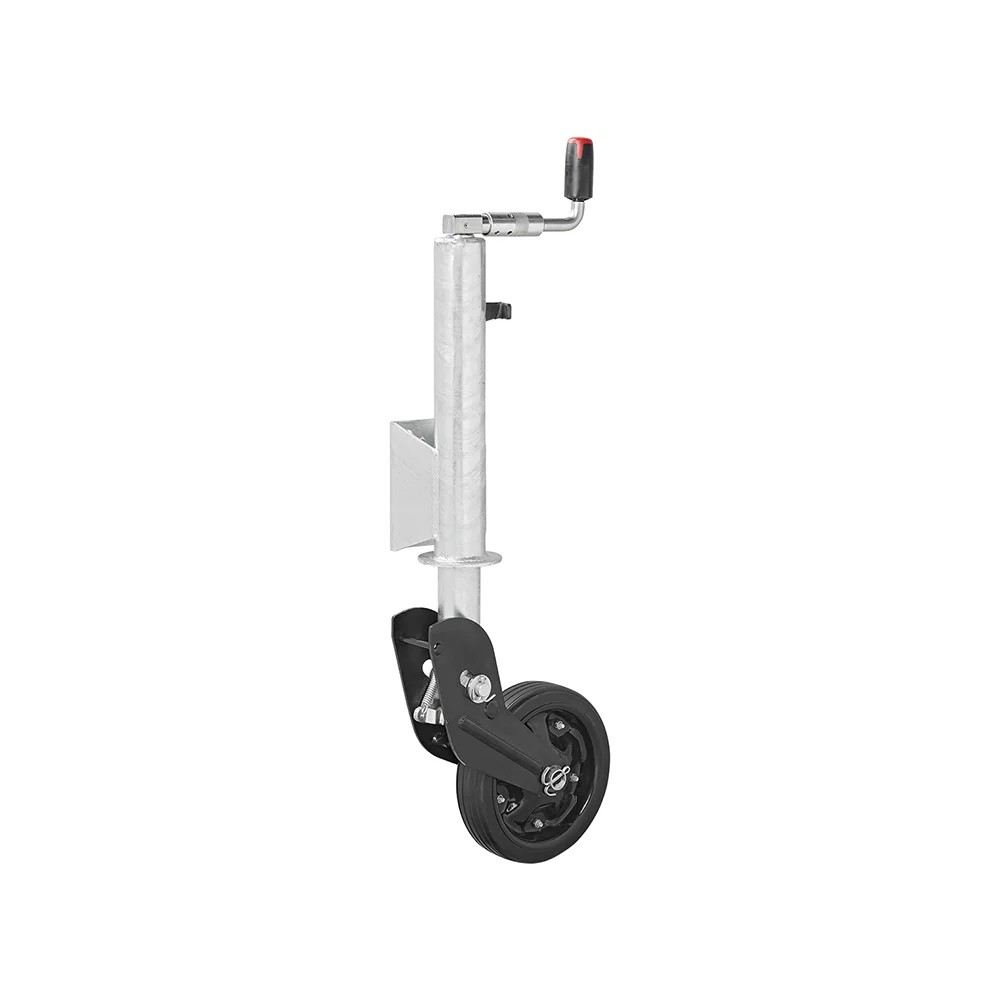 Roue jockey 73 mm jante métal avec pneu caoutchouc 260 x 65 mm pliable 800 kg Roue jockey 73 mm jante métal avec pneu caoutchouc 260 x 65 mm pliable 800 kg