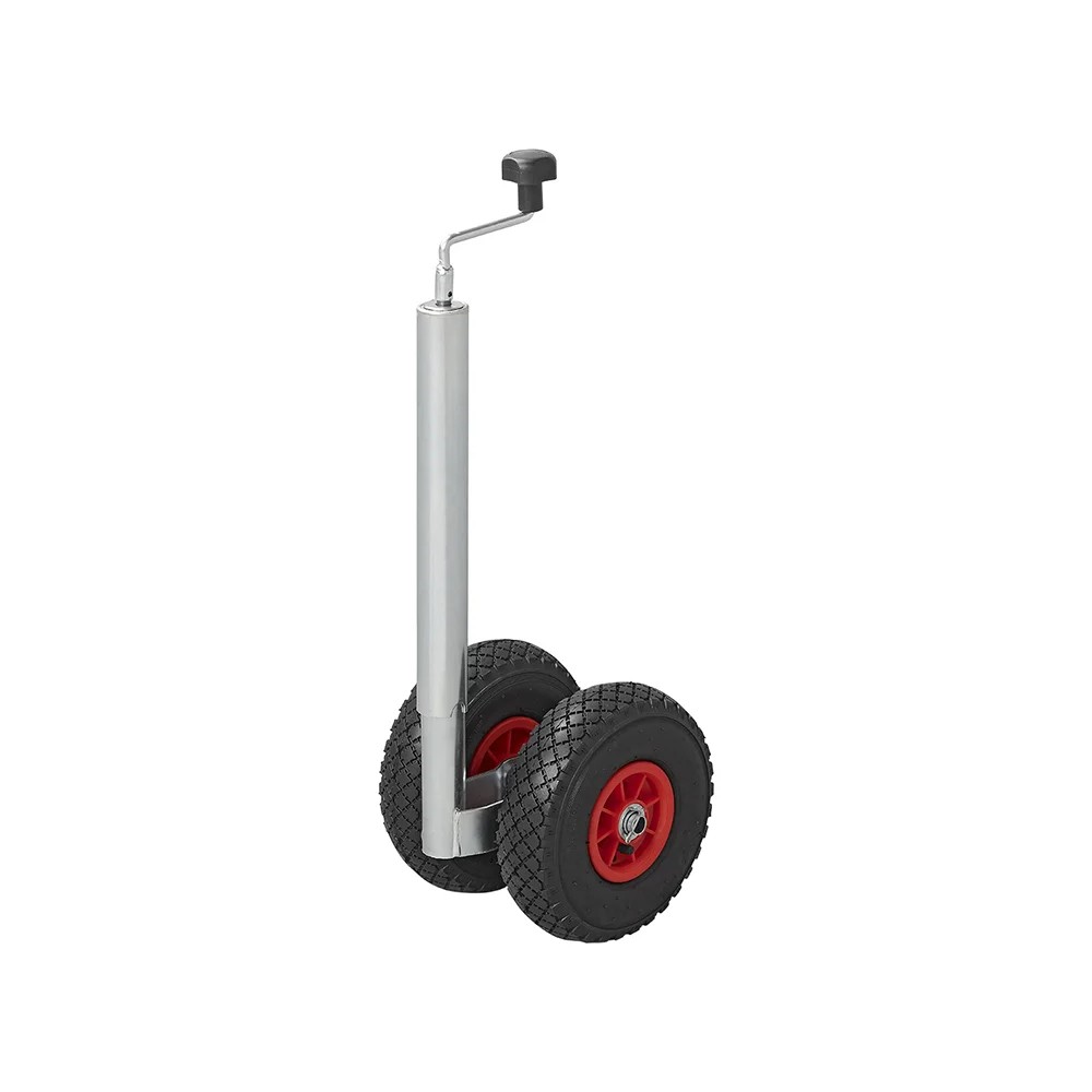 Roue jockey double 48mm 2x jante plastique avec pneu d'aire 260x85mm Roue jockey double 48mm 2x jante plastique avec pneu d'aire 260x85mm