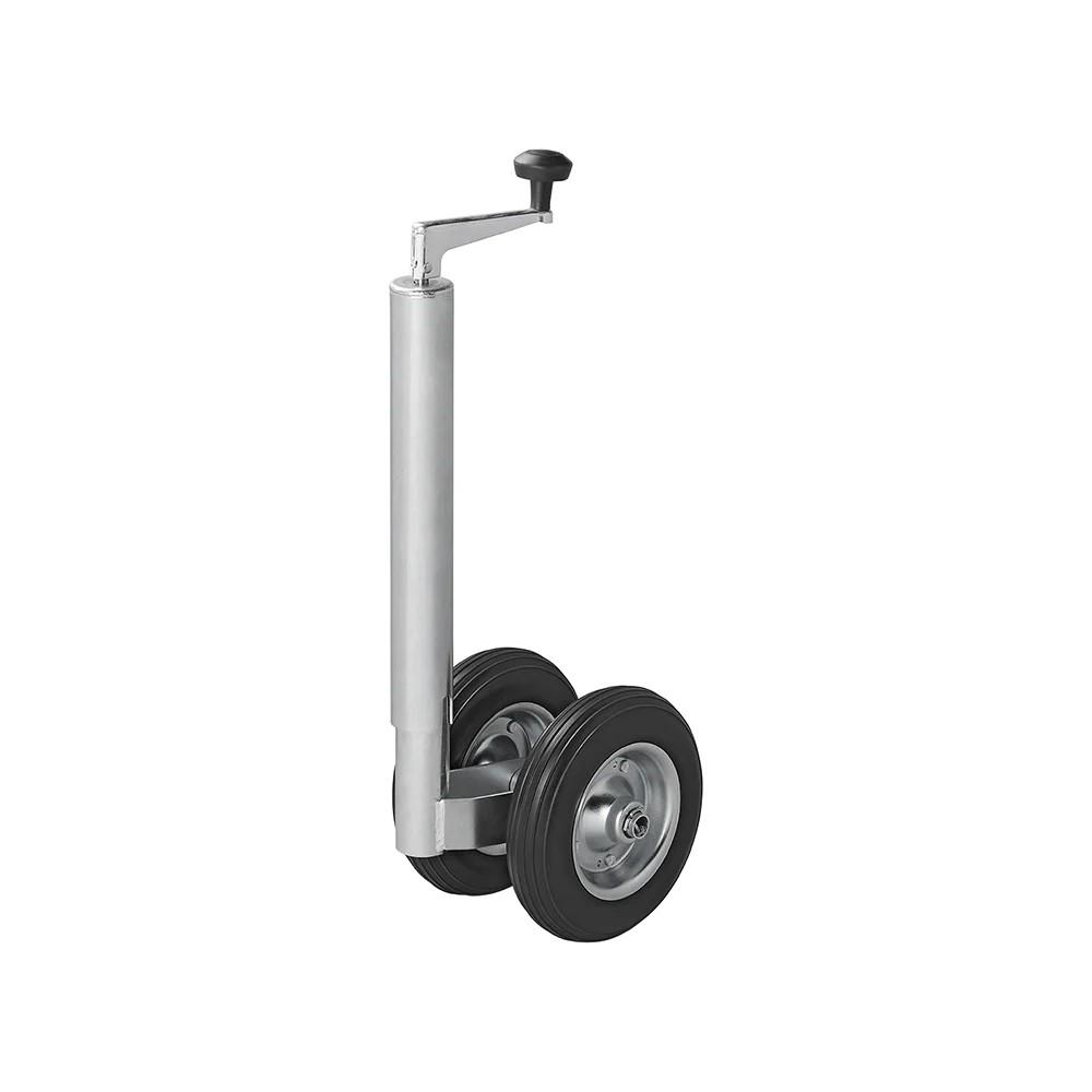 Roue jockey double 48 mm, avec pneus en PU solide, 200 x 50 mm