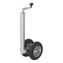 Roue jockey double 48 mm, avec pneus en PU solide, 200 x 50 mm
