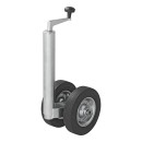 Roue jockey double 48 mm avec pneus en caoutchouc solide 200 x 50 mm