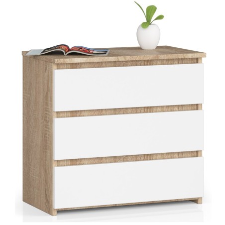 KOMODA CL3 3SZ CLP PK DĄB SONOMA / BIAŁY