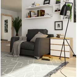KOMODA CL3 3SZ CLP PK DĄB SONOMA / BIAŁY