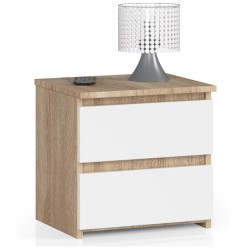 KOMODA CL2 2SZ CLP DĄB SONOMA / BIAŁY