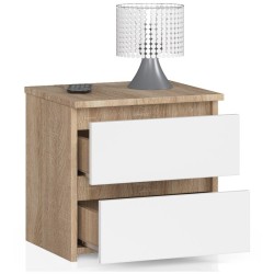 KOMODA CL2 2SZ CLP DĄB SONOMA / BIAŁY
